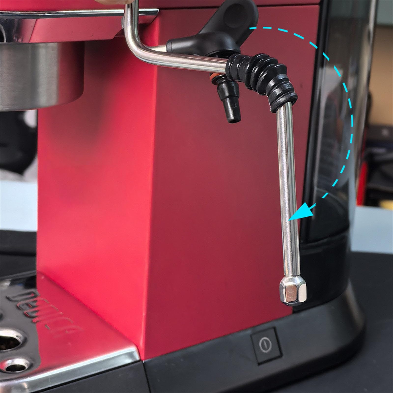 Tubo in acciaio inossidabile ad alta pressione per attrezzatura da caffè EC685 Portata estesa per Artistrys di schiuma di latte preciso Ugello esteso per macchina da caffè