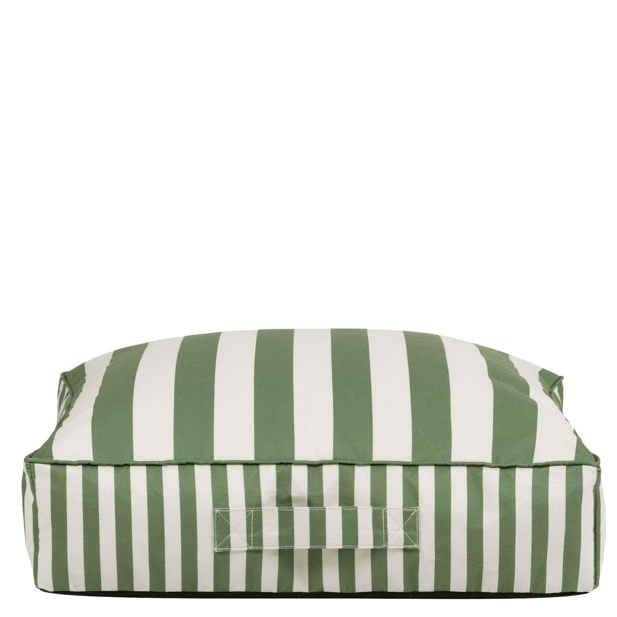 icon Striscia Solus Pouf Poggiapiedi, Verde, Pouf de Esterno, Tessuto Resistente All'acqua, Piccolo Pouf Sacco con Riempimento Incluso, Gardino, Sedia de Gardino, Mobili da Gardino, Terrazza