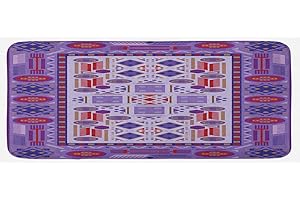 Ambesonne Afghan-Inspired Kitchen Mat: A Cultural Tapestry for Your Culinary Haven