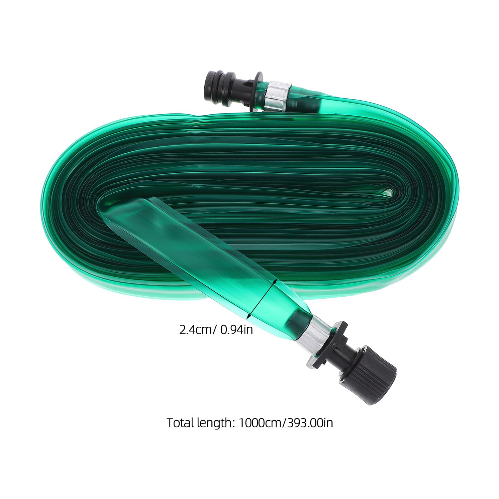 Pvc Gartenschlauch Sprinklerschlauch Flachschlauch mit Dichtungsring 1/2 Zoll Anschluss Durchgehend für Garten und Gemüsebeete Zufälliger Stil