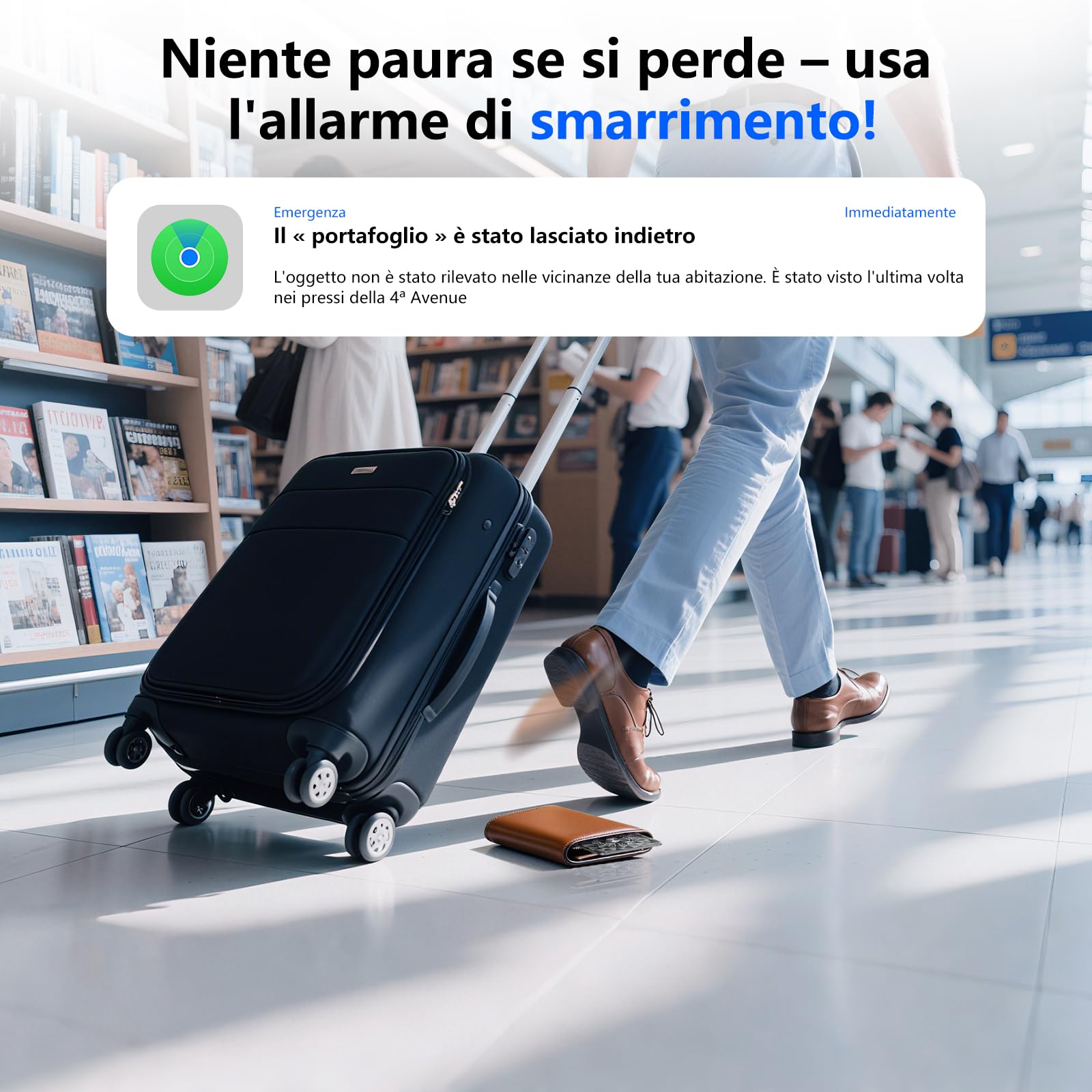 Smart Finder Tag Carta Tracker Ultra Sottile Portafoglio Impermeabile IP67 iOS Find Hub Localizzazione