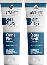 250 x 2 ml Cracked Dry Feet Cream with Urea and Niacinamide Exfoliating Antiodor Moisturizing for Cracked Heels, Ragades, Calluses and Corns, Refreshing Astringent Treatment for Swollen Feet