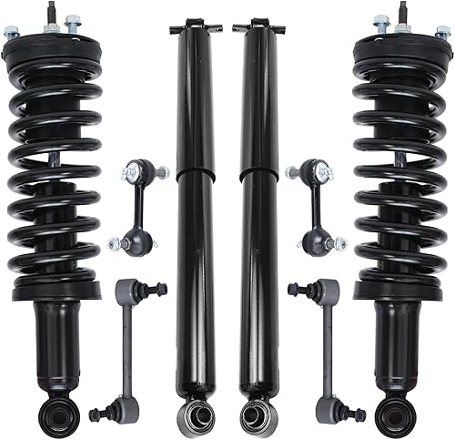 Miniatura 79 de Detroit Axle - Kit de puntales delanteros de 6 piezas para Chevrolet Aveo Aveo5 Pontiac G3 Wave, barra estabilizadora, varillas de acoplamiento