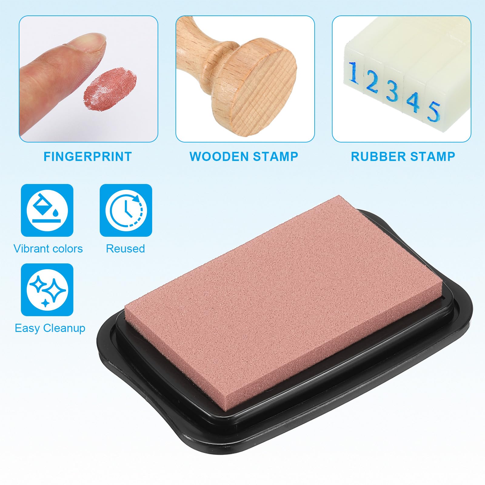 PATIKIL 3"x2" Large Stamp Pad - Image 3