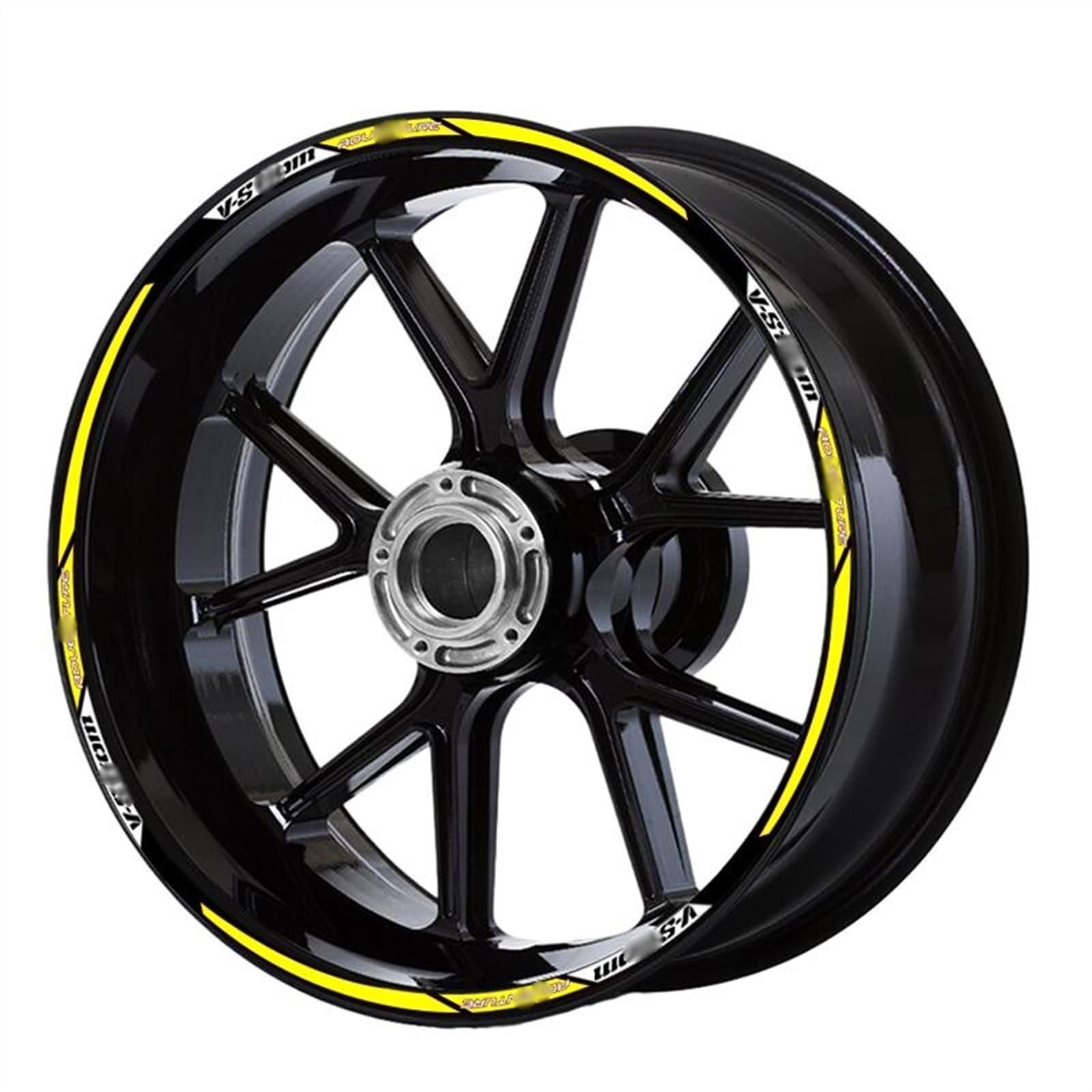 Sjhyll 2 Motorcycle Wheel Stripes Sticker Rim Hub Reflective Decals For S&Uzuki For Dl650 Dl1000 For V Strom 1050 Xt 650 For(2)