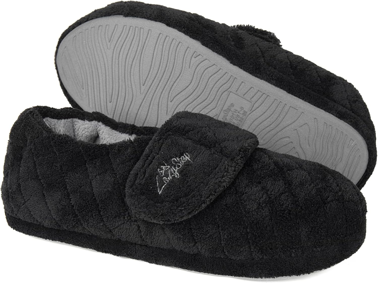 LazyStep Women's Nana Adjustable Slippers with Wide Width