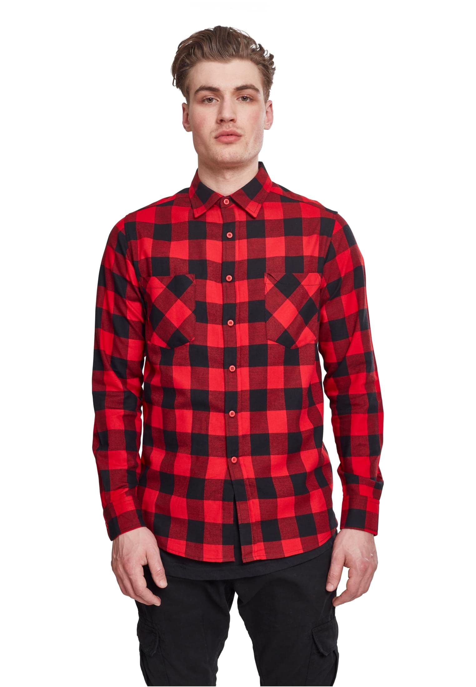 Urban Classics Checked Flanell Shirt Camisa para Hombre