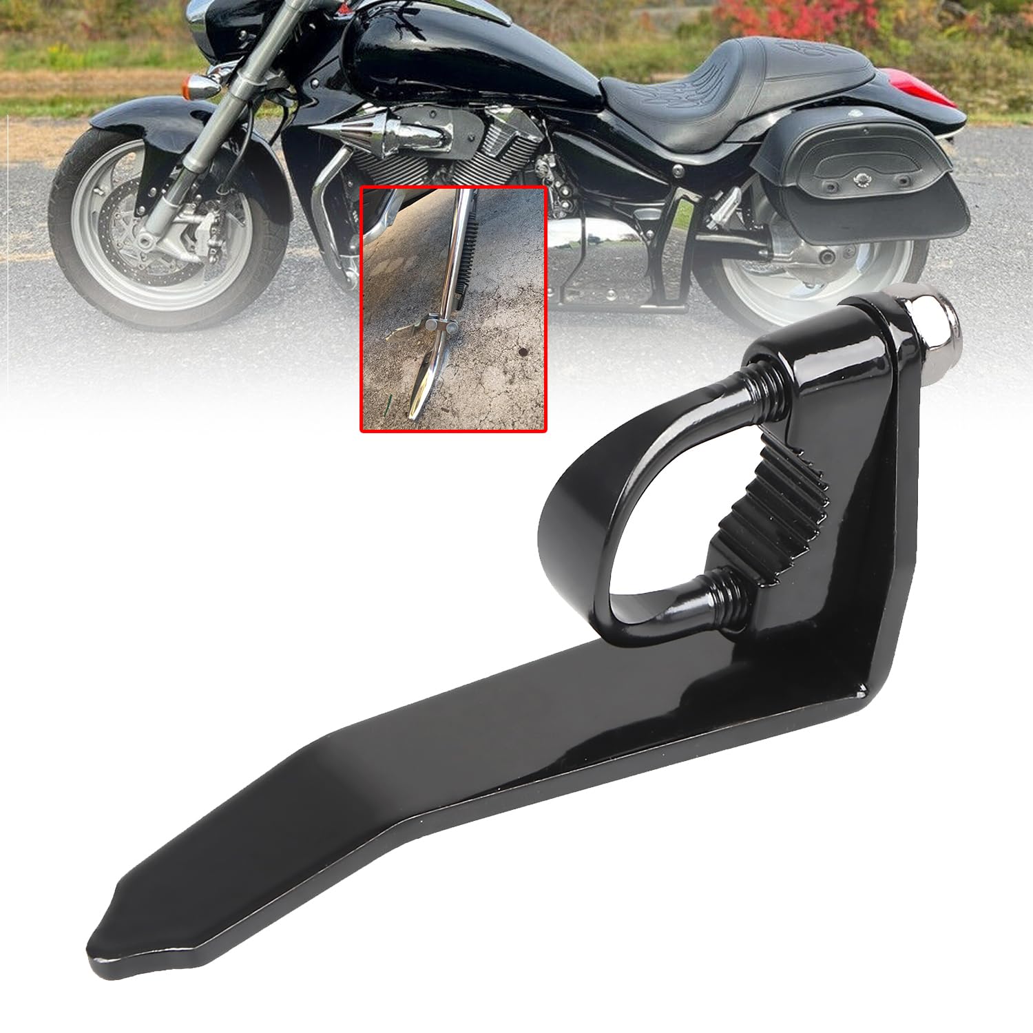 XMMT Black Kickstand Extension Arm Clamp Kit for 1/2