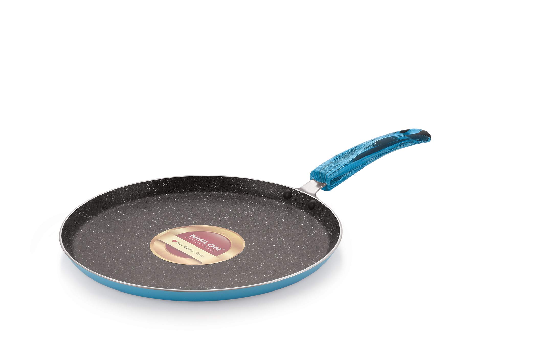 Nirlon Blue Sea Non Stick Aluminium Flat Dosa Tawa