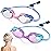 Vvinca Kids Swim Goggles with Bungee Strap No Leaking Anti Fog Toddler Goggles with Quick Adjust Ages 3-14