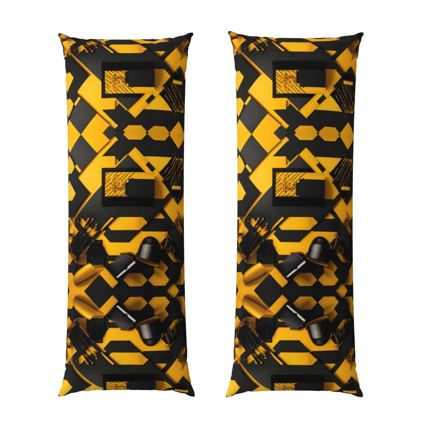 Taies d'oreiller ultra douces jaune moutarde pour soulager le sommeil