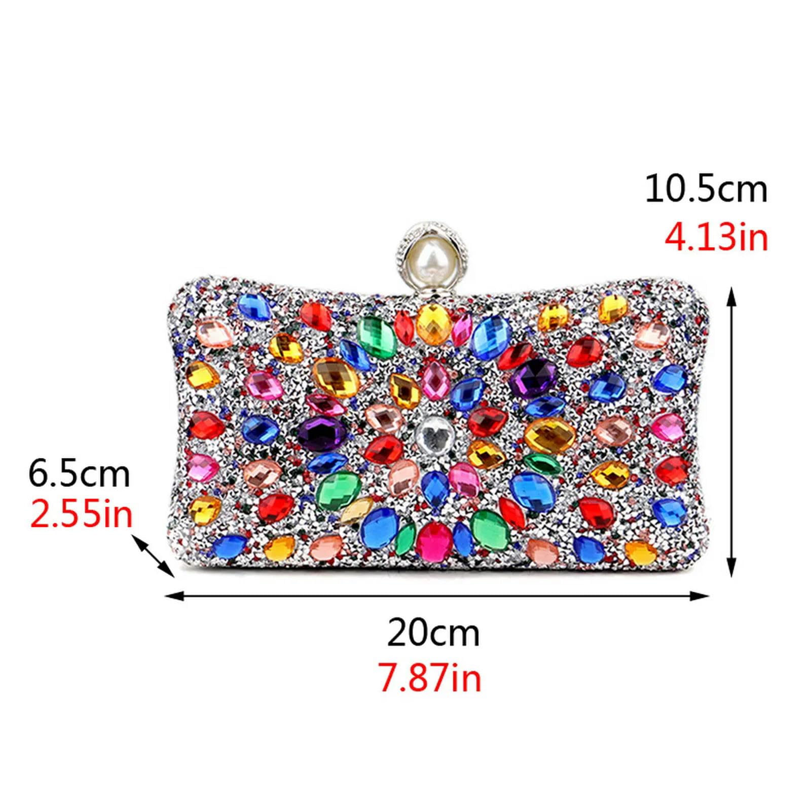 Clutch-Tasche Abendtasche Acryl Blume Strass Clutch Bag Metall Faux Pearl Prom Hochzeit Abendessen Tote Bag-ym318blau