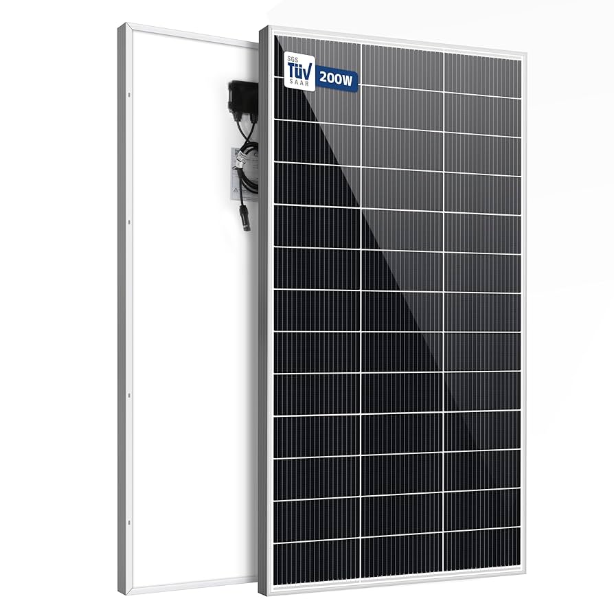 ソーラーパネル 200W 100w*2枚 単結晶 超高効率 Amazon | ソーラーパネル (200W ソーラーパネル 単結晶 100W×2枚