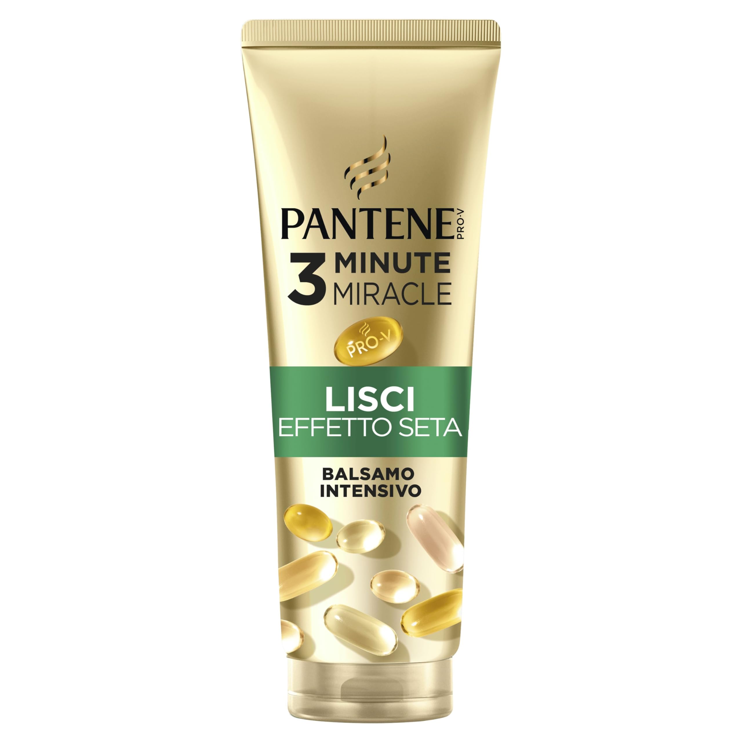 Pantene Shampoo Miracles Lisci Effetto Seta Per Capelli Crespi, 250ml+ Balsamo 200ml+ Maschera 300ml