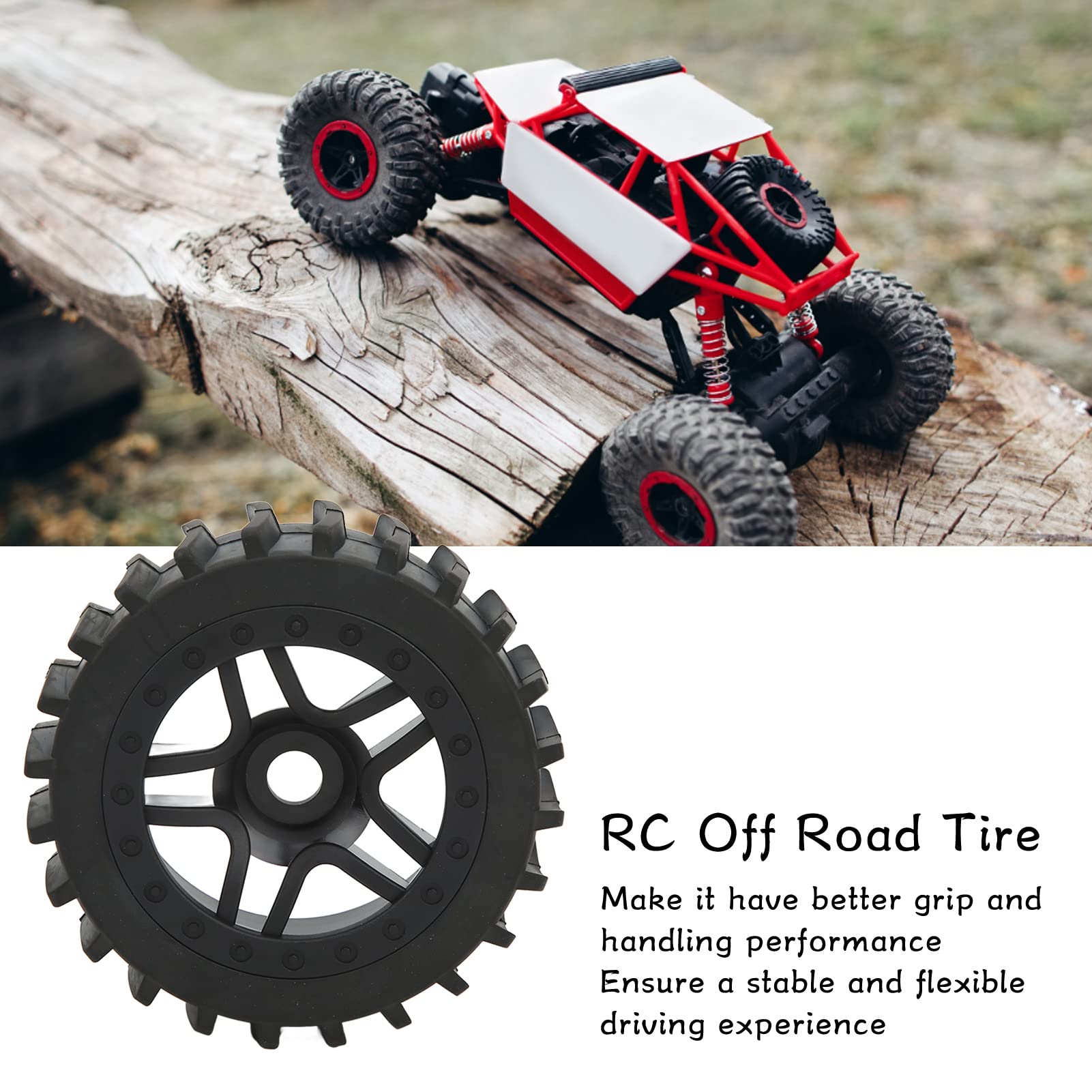 Części do modernizacji gumowych opon RC Mocny uchwyt Stabilny, elastyczny napęd Koło piasty ciężarówki terenowej do Slash 2/4WD