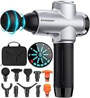 Vista 1 de DARKIRON Massage Gun Deep Tissue Muscle Percussion Massager Gun, Electric Back Massagers with 15 Massage Heads Suitable for Any Pain Relief- Sliver