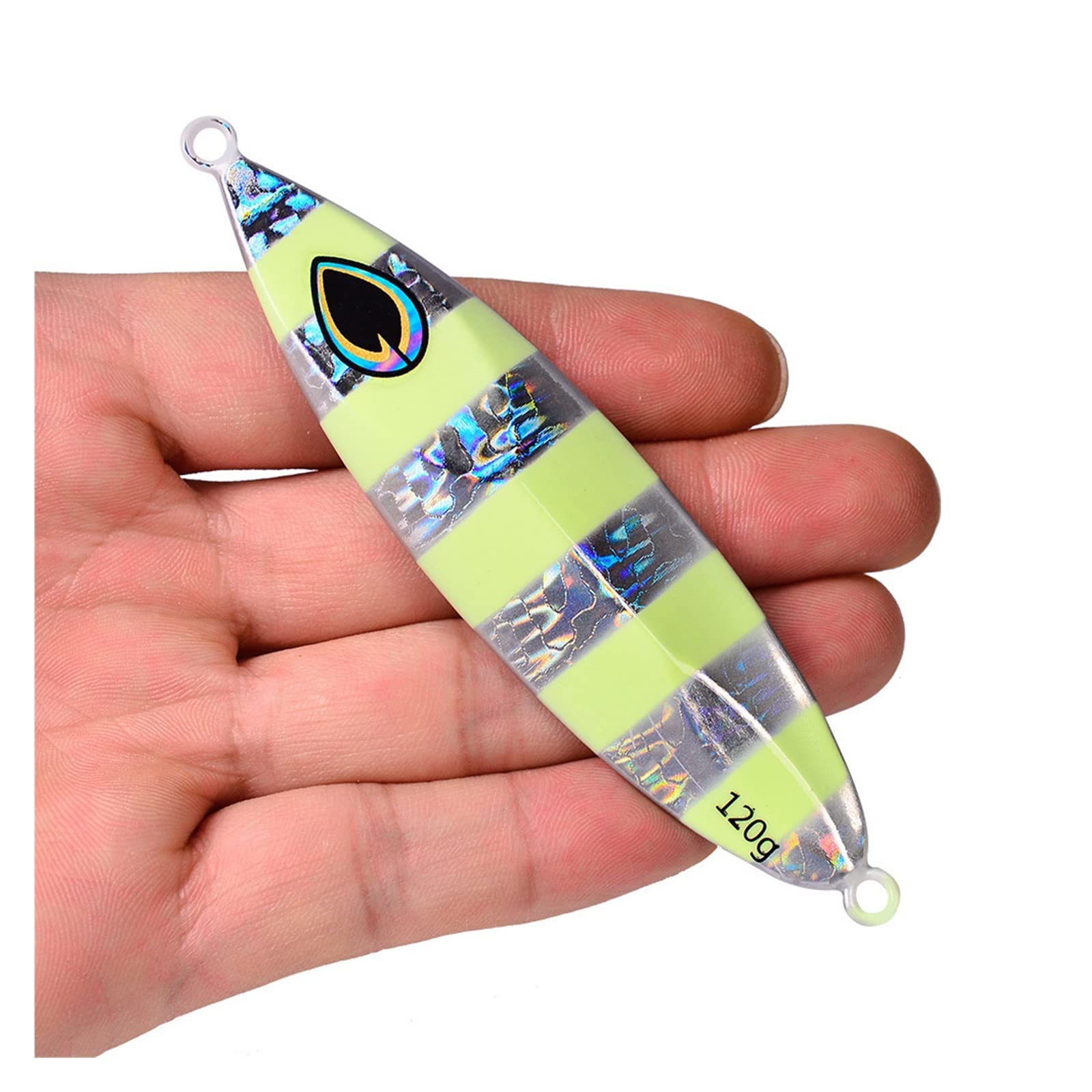 INEOUT 5 Pz/Set 80g 100g 120g Richiamo di Pesca in Acqua di Mare Metallo Jig Cucchiaio Esche Pesce Bass Bait Acqua Salata
