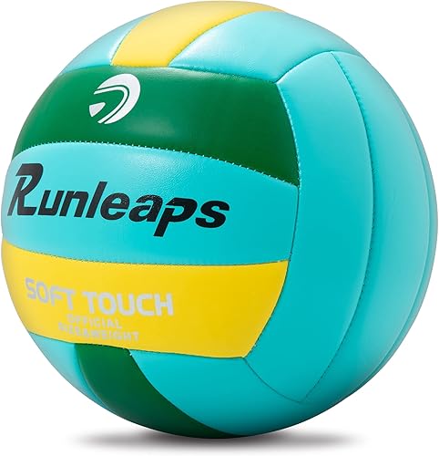 Miniatura 9 de Balón de voleibol de playa tamaño oficial 5  Runleaps suave impermeable voleibol arena deportes pelota de poliuretano para interiores exteriores
