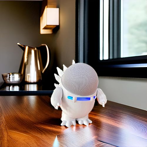 Miniatura 8 de Splin Soporte de mesa compatible con Amazon Alexa Smart Speaker Echo Dot (4ª y 5ª generación) y Apple HomePod Mini, estilo Echosaurus (negro)