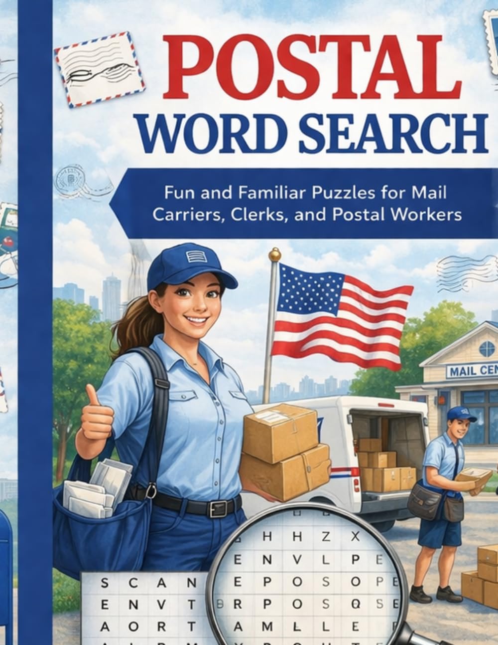 Postal Word Search: Fun and Familiar Puzzles for Mail Carriers, Clerks, and Postal Workers