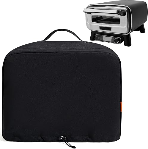 Waterproof Cover for Ninja Pizza Oven MO201, UV Resistant, Windproof Accessories for Ninja Artisan Outdoor Pizza Oven, Power Cord Storage Pocket, Adjustable Drawstrings and Elastic Bands (Cover Only)