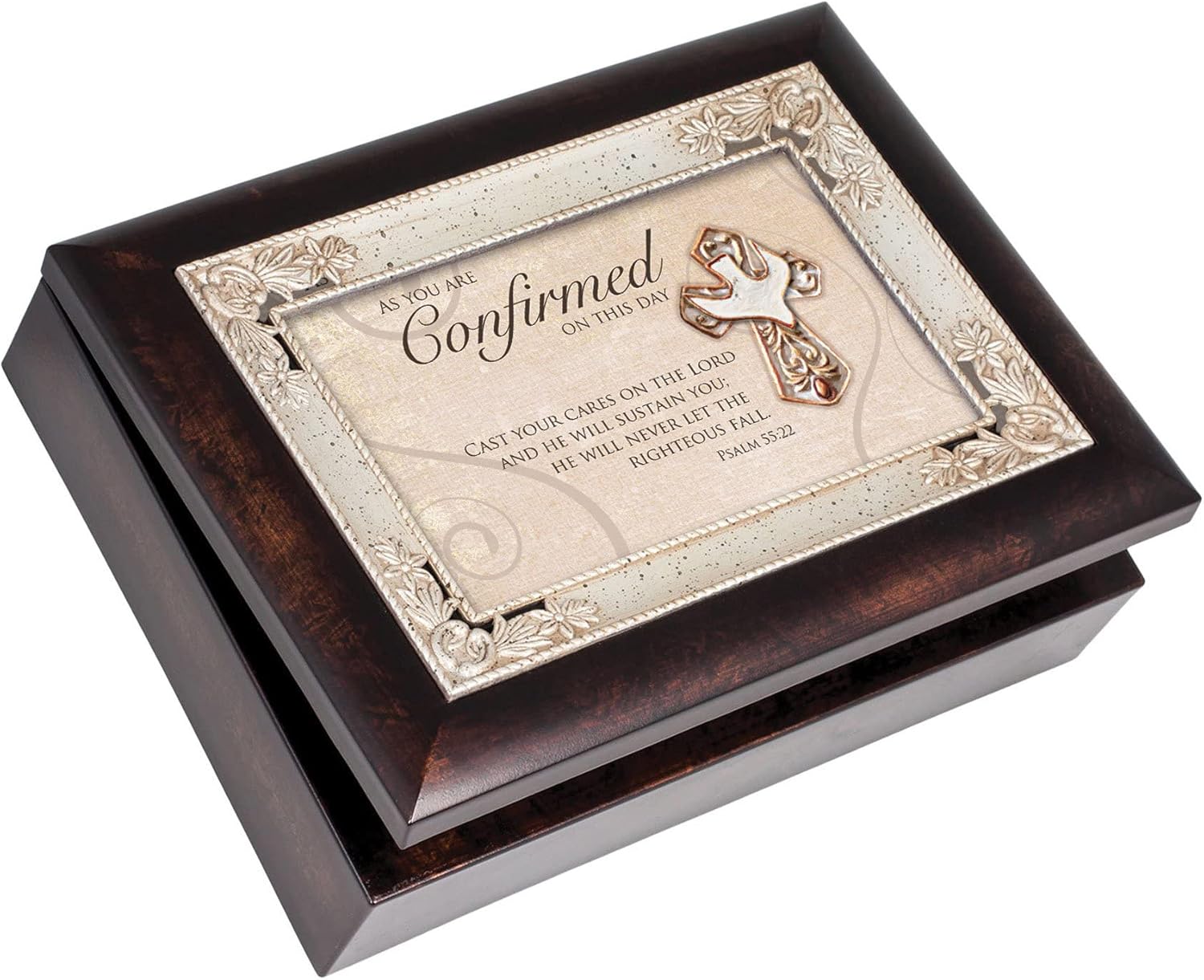 Cottage Garden Confirmed On This Day Burlwood Jewelry Music Box Plays Amazing Grace