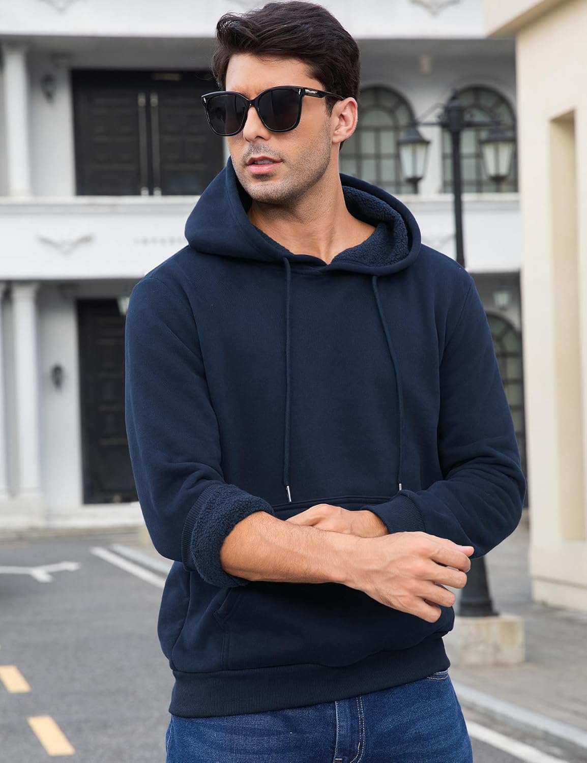 Flygo Mens Active Hoodies Fleece Lined Hoodie Lightweight Casual Athletic Workout Long Sleeve Hooded Sweatshirt - Image 5