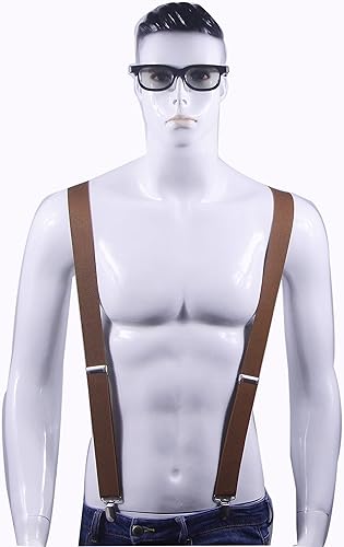 Miniatura 3 de Cedrainy Tirantes elásticos ajustables para hombres y mujeres con tirantes en la espalda en X para uso casual y formal