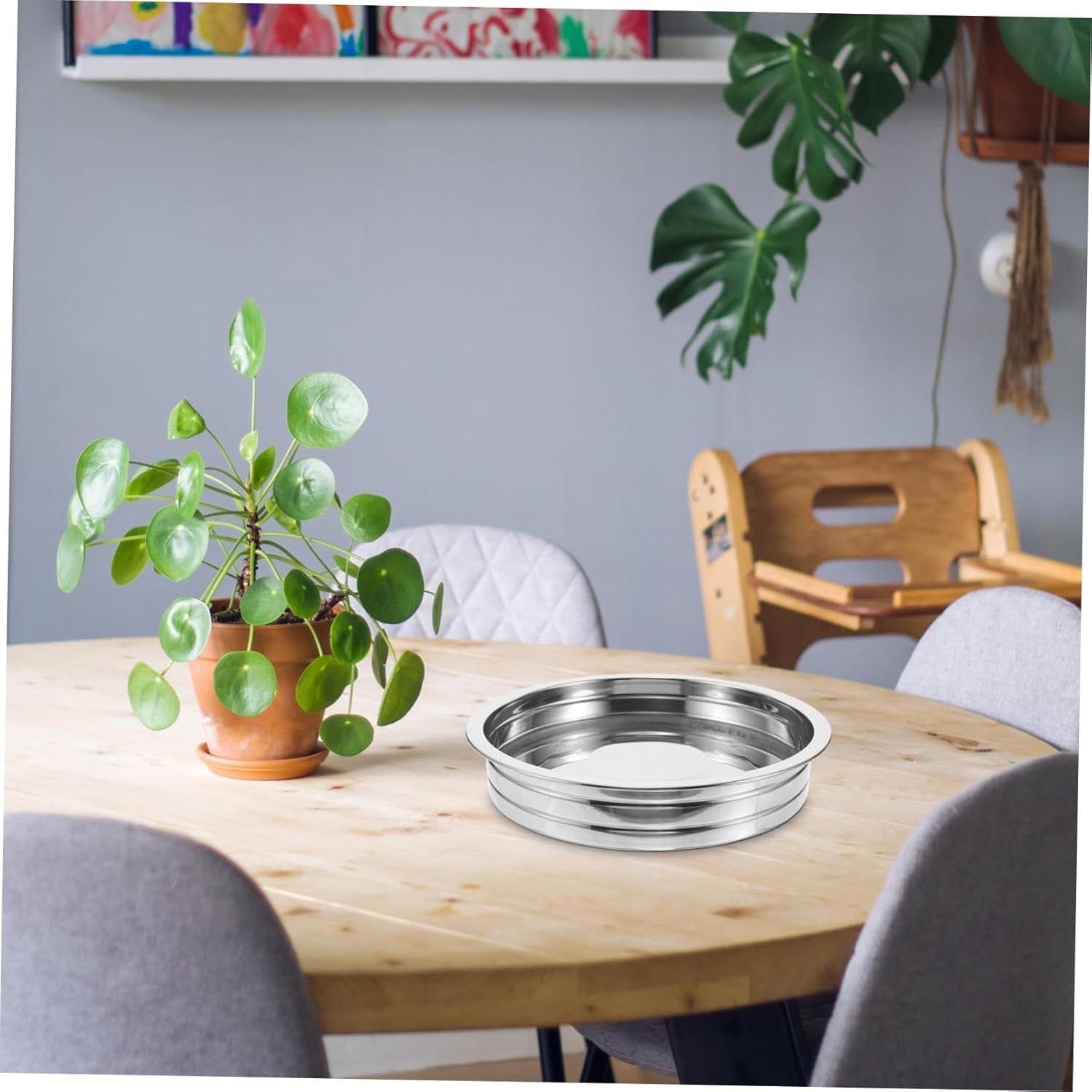 Stainless Steel Communion Plate Cover Large Dish for Churches and Homes for Serving Communion Bread and Elegant Design for Religious Services