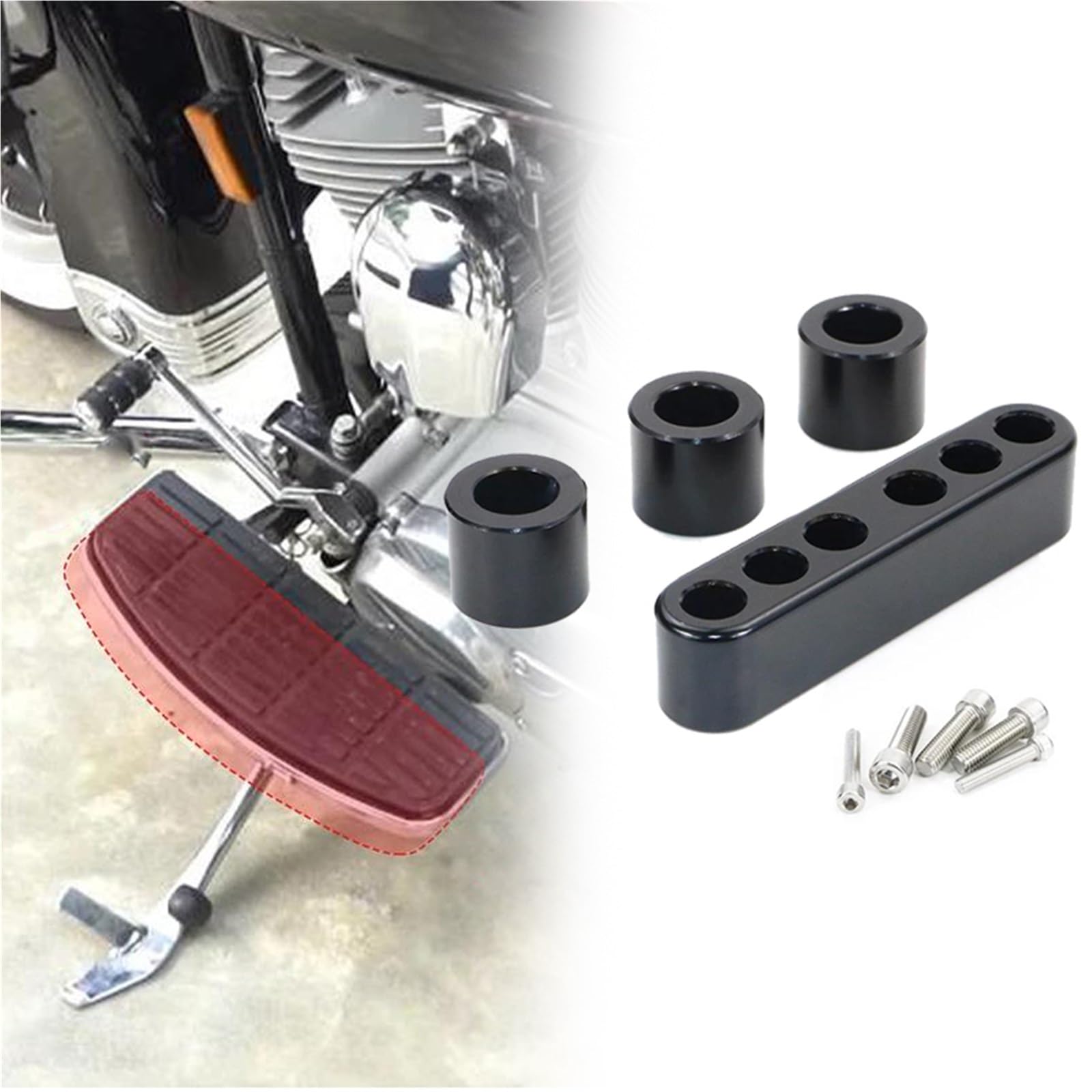 Entretoise support repose-pieds conducteur Harley Davidson Touring FLHT FLTR