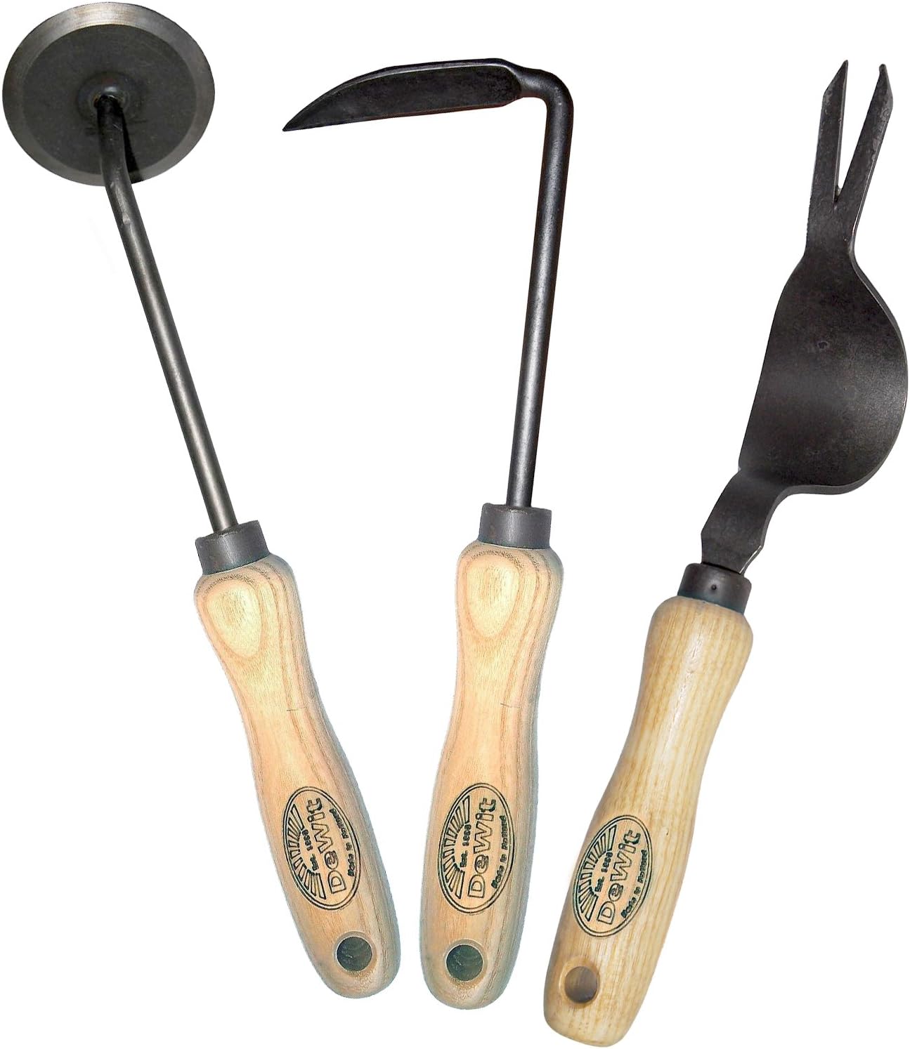 Dewit 31-3335 3-Piece Weeding Kit - Disc Weeder, Cape Cod Weeder, and Weedpopper - Great Gift for Avid Gardener's - Perfect for The Garden or use in The Landscaping
