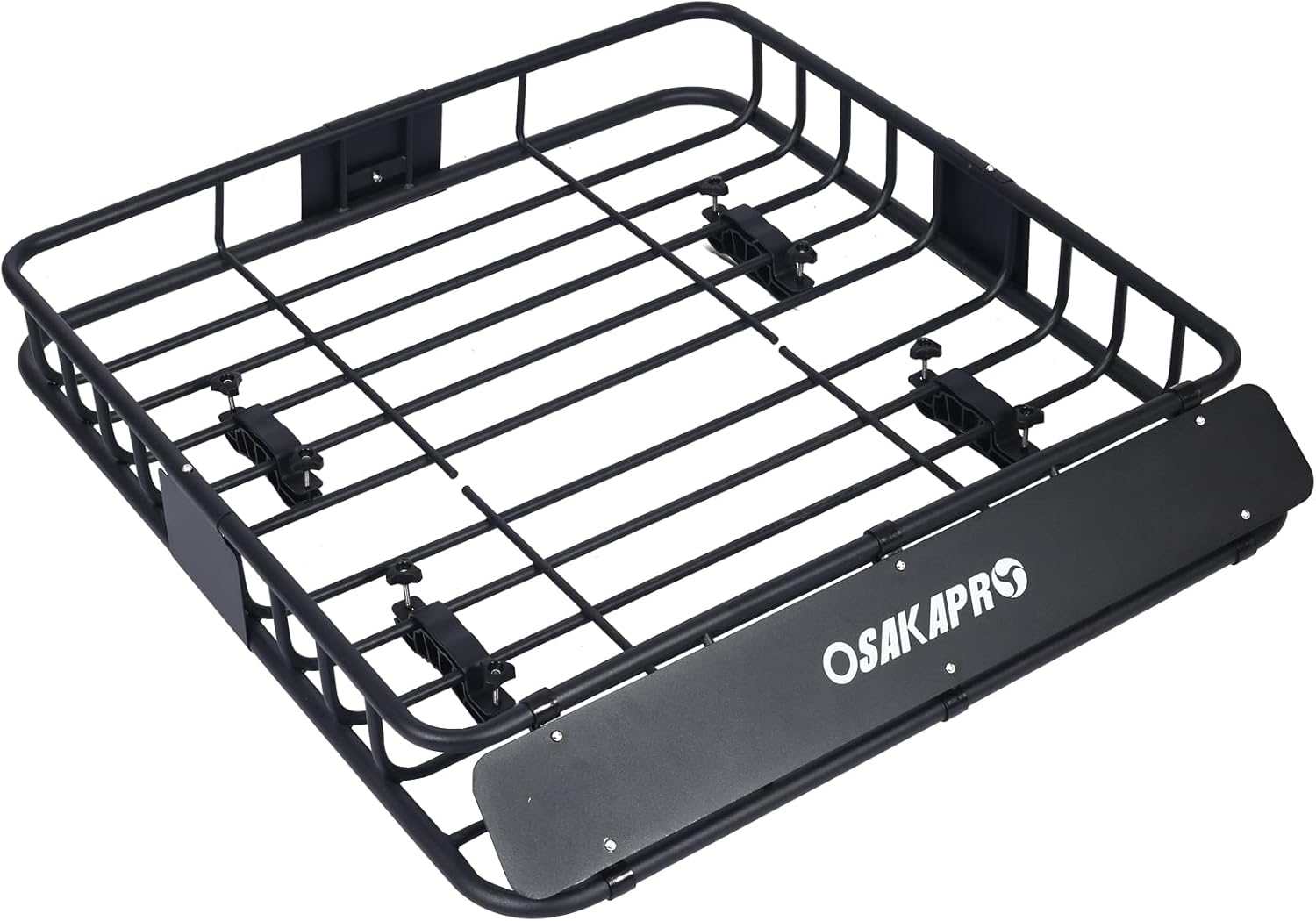 Roof Rack Cargo Basket, 38.5" x 43" Rooftop Cargo Carrier, Heavy-Duty Steel 200 LBS Capacity Universal Roof Rack Basket, Luggage Holder for SUV, Truck