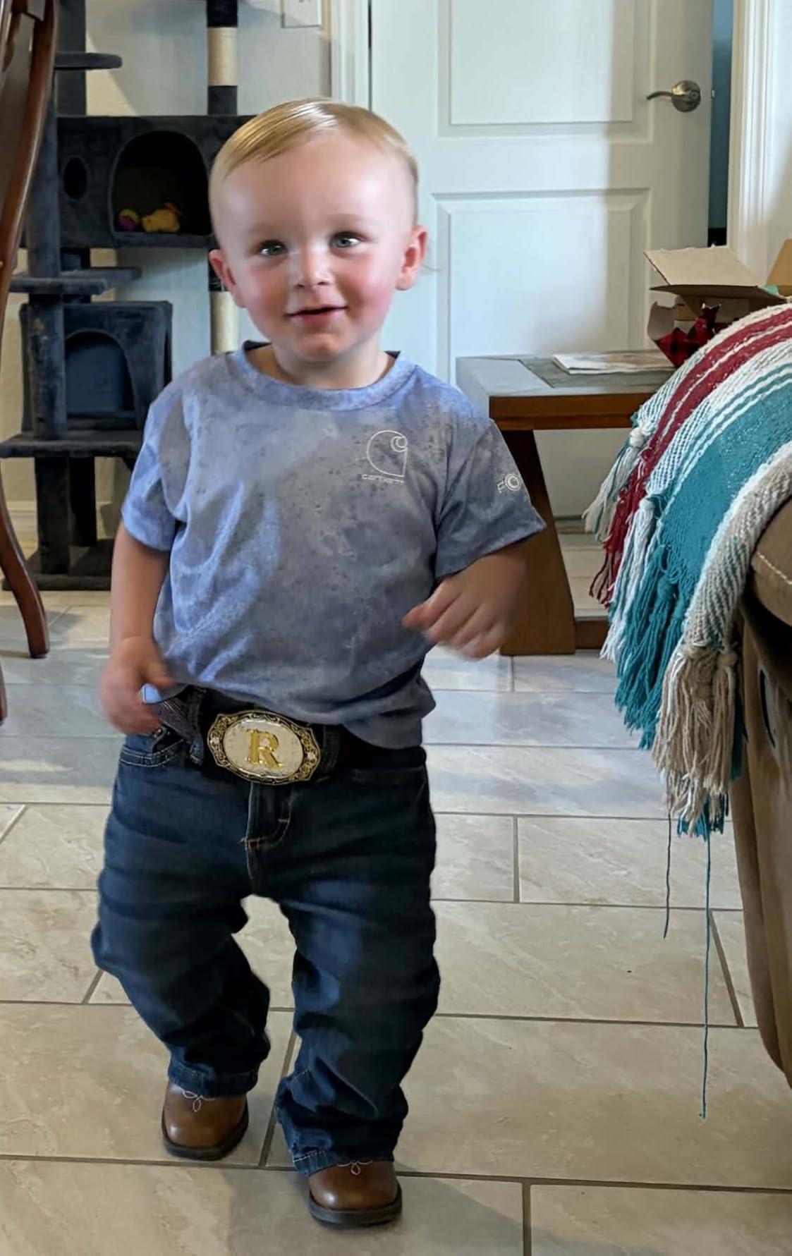 Perfect fit. Granny’s cowboy.