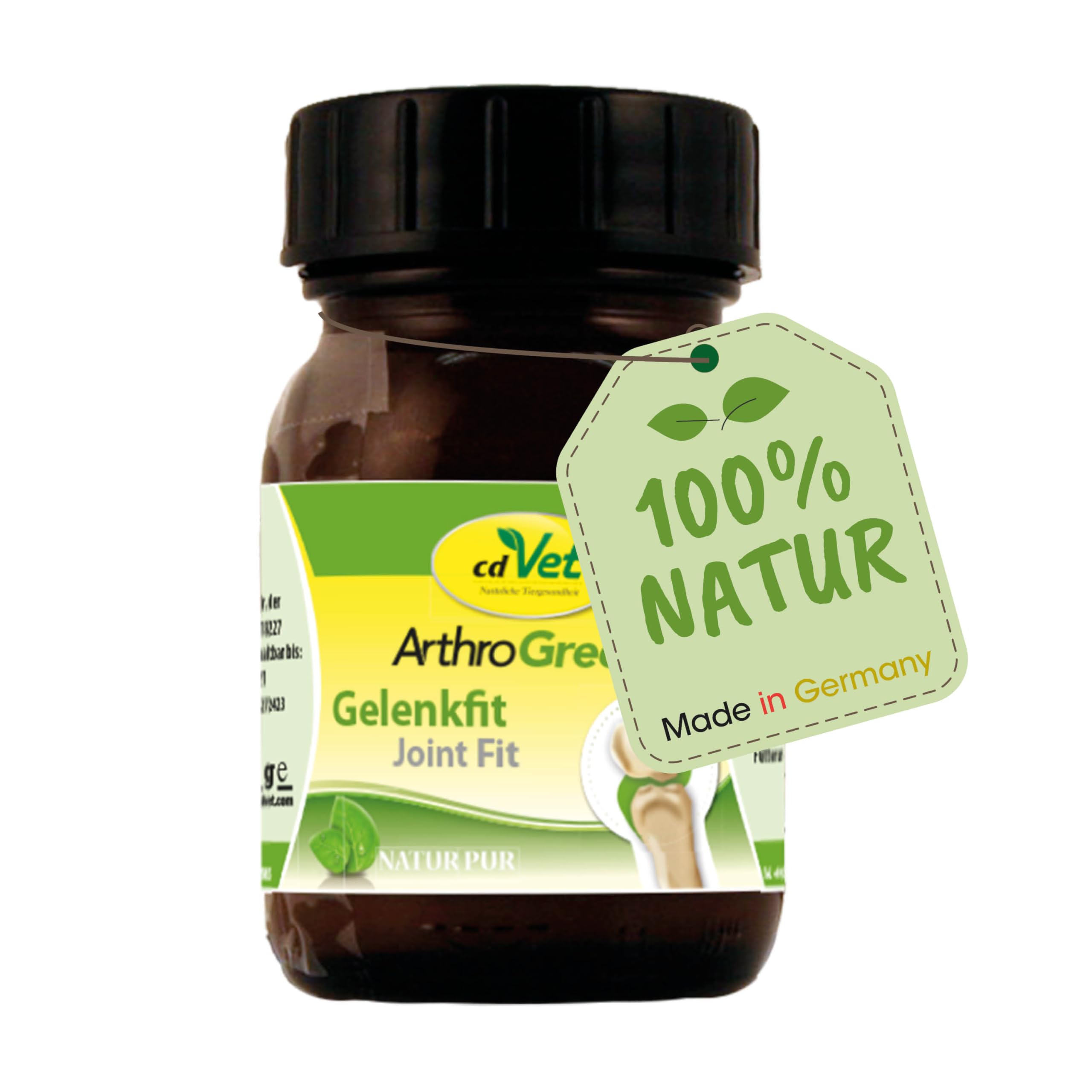 cdVet Natural Products ArthroGreen Jointfit 70 g – wspiera dietetyczne wsparcie układu mięśniowo-szkieletowego – wspomaga zaopatrzenie więzadeł, ścięgien i tkanki łącznej -