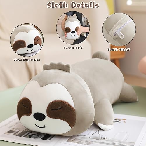 Vista 55 de Almohada de capibara, adorable almohada de peluche de animal, con 4 peluches bebés en su barriga, de algodón suave, regalo para niños