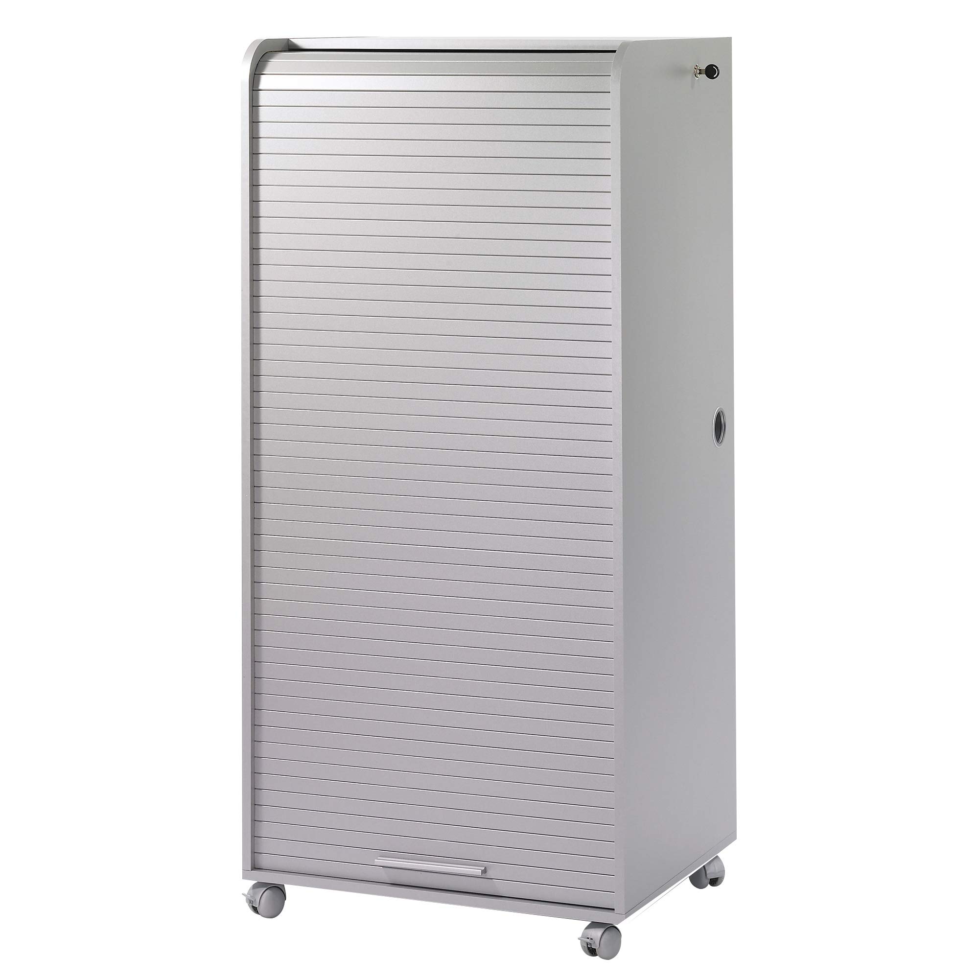 Générique Simmob ORGA140 Armoire Informatique Mobile 2 Tiroirs Alu, Bois, Aluminium, 139,2