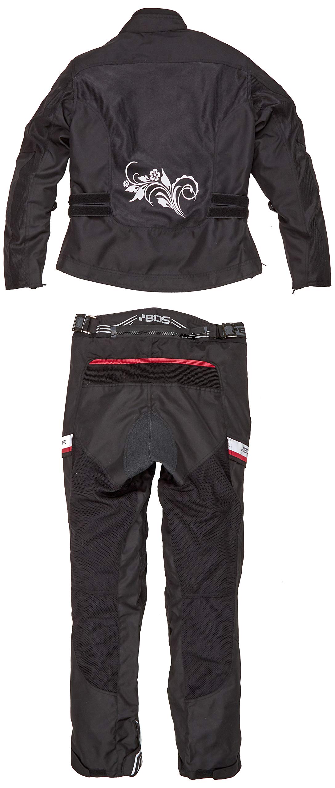 Wasserdichtes Motorrad Kombi (Jacke + Hose) Motorradbekleidung für Sommer, Cordura, CE Protektoren