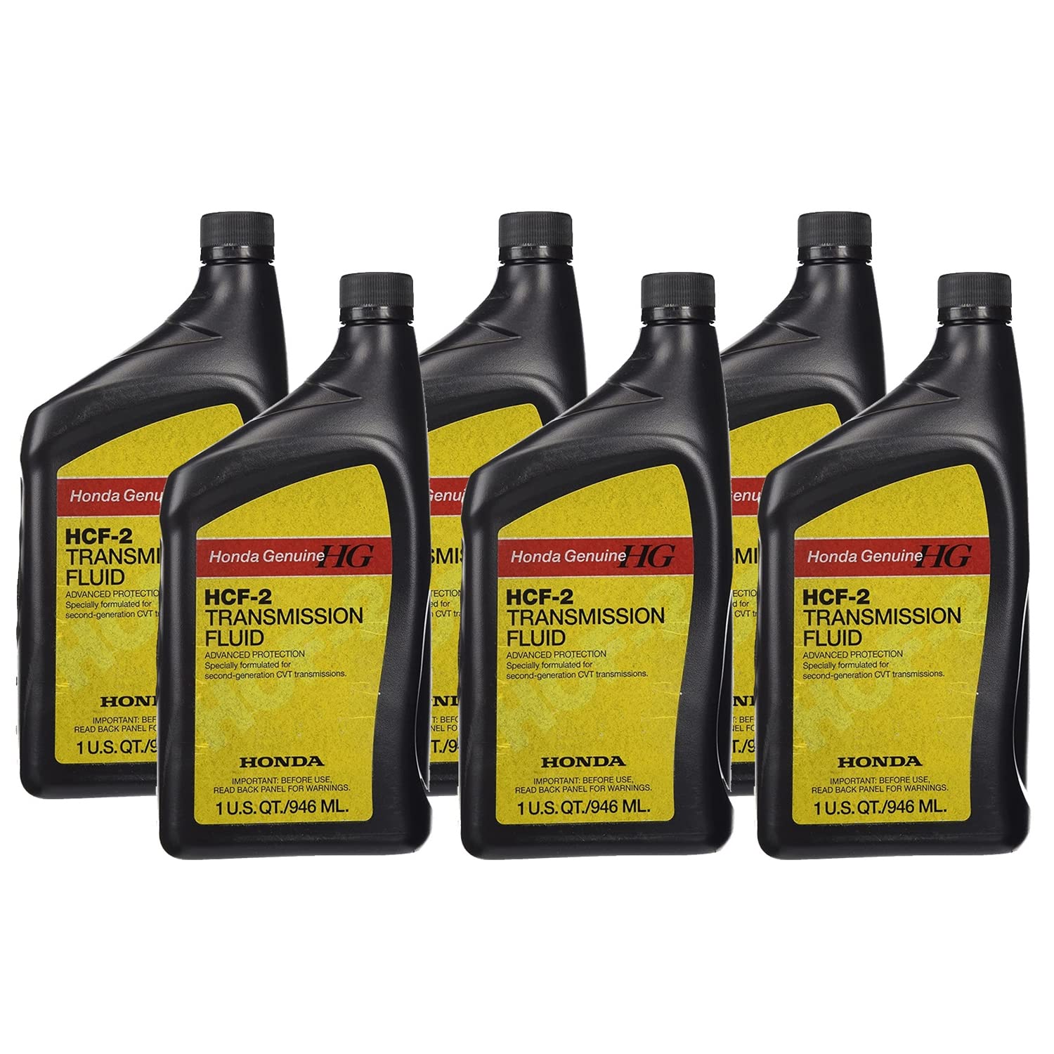 Genuine OEM HCF-2 CVT 6 Quarts Automatic Transmission Fluid (6x1 Qt) For Honda