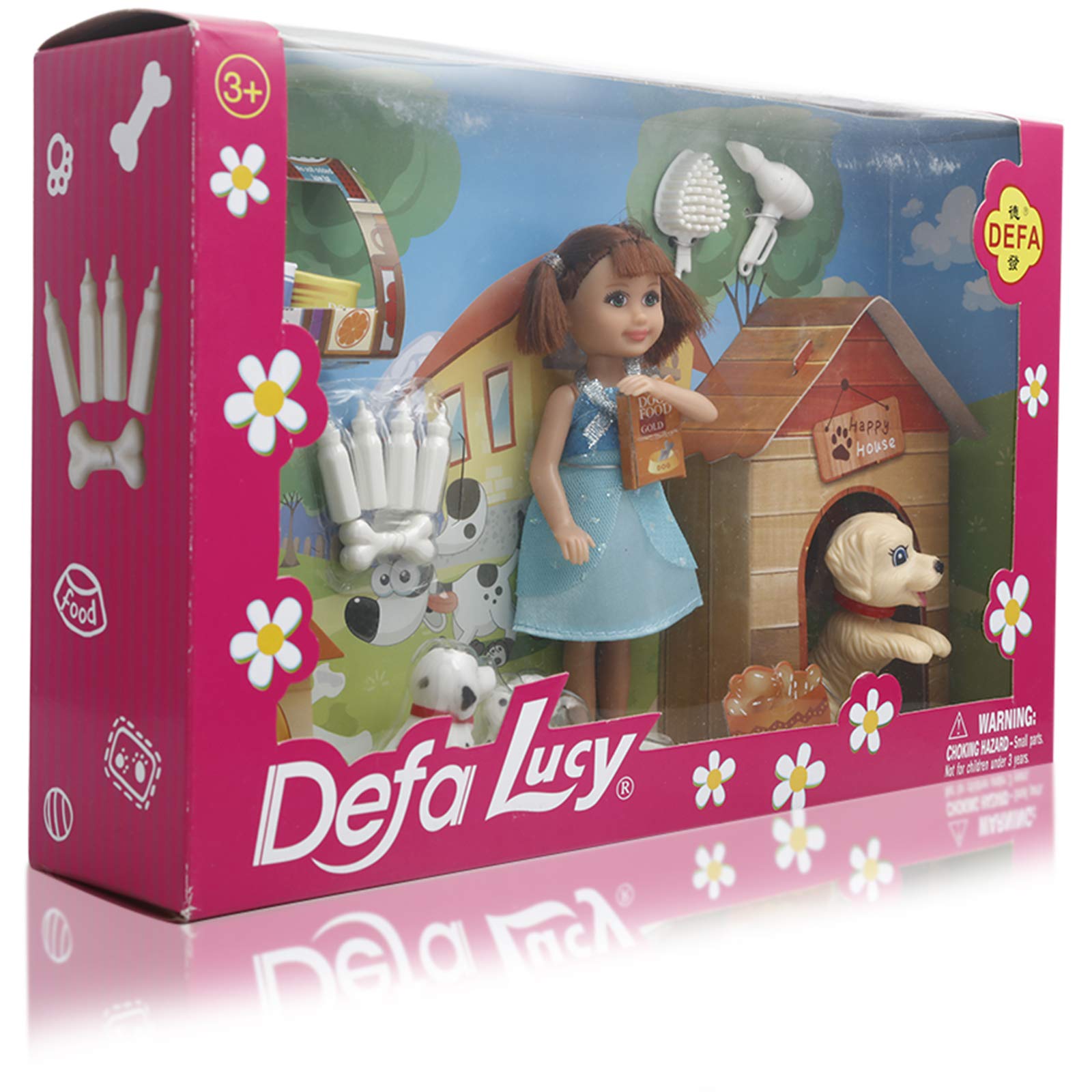 Defa LucyDoll With Dog Home