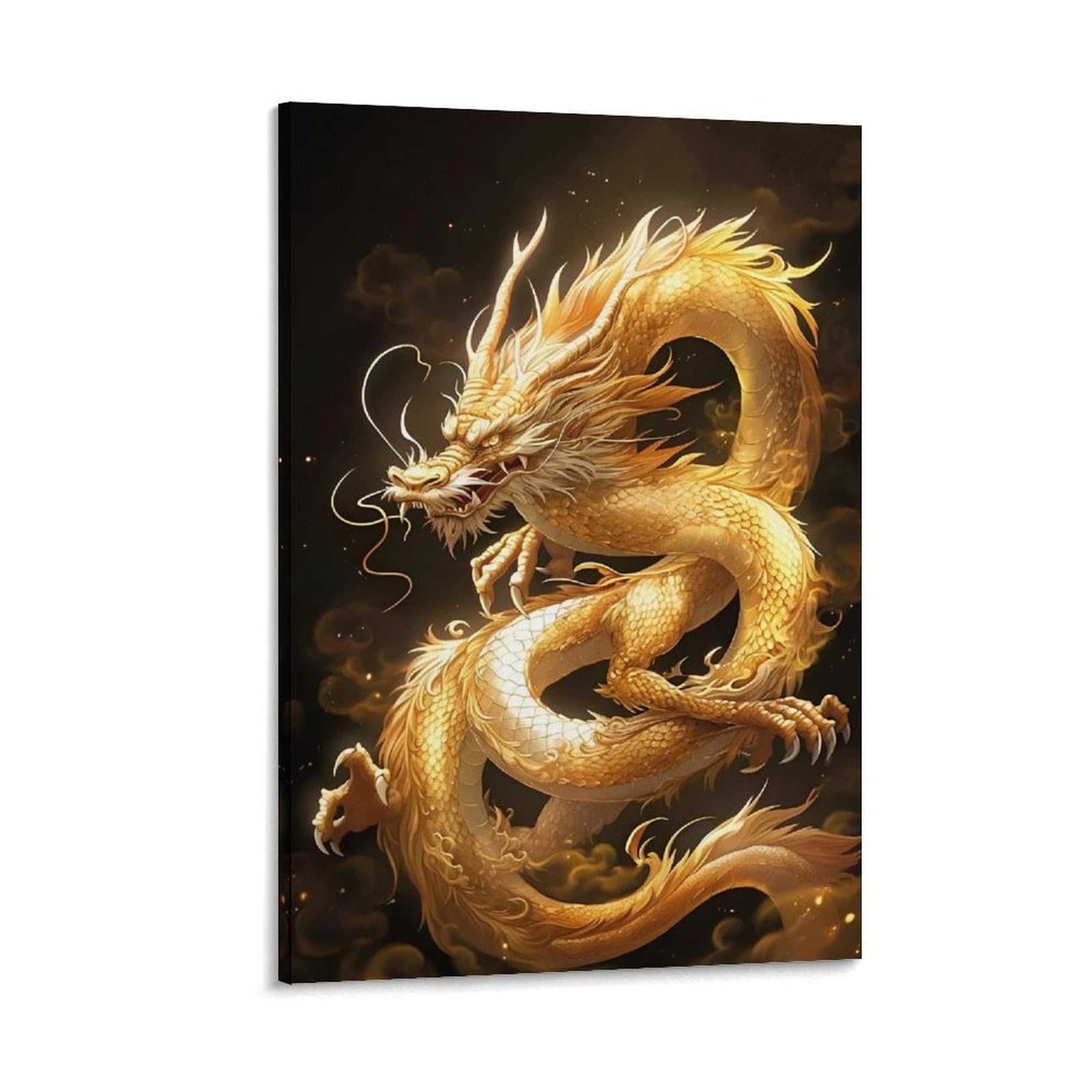 Amazon.co.jp: 中国龍 中国風 古代の神々と獣 ピンク ポスター アート