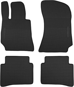 Car Floor Mats for Mercedes Benz E Class/E63 AMG/E63 AMG SW212 2010-2016 Full Black Rubber Floor Liners All Weather Season Protection Heavy Duty Odorless