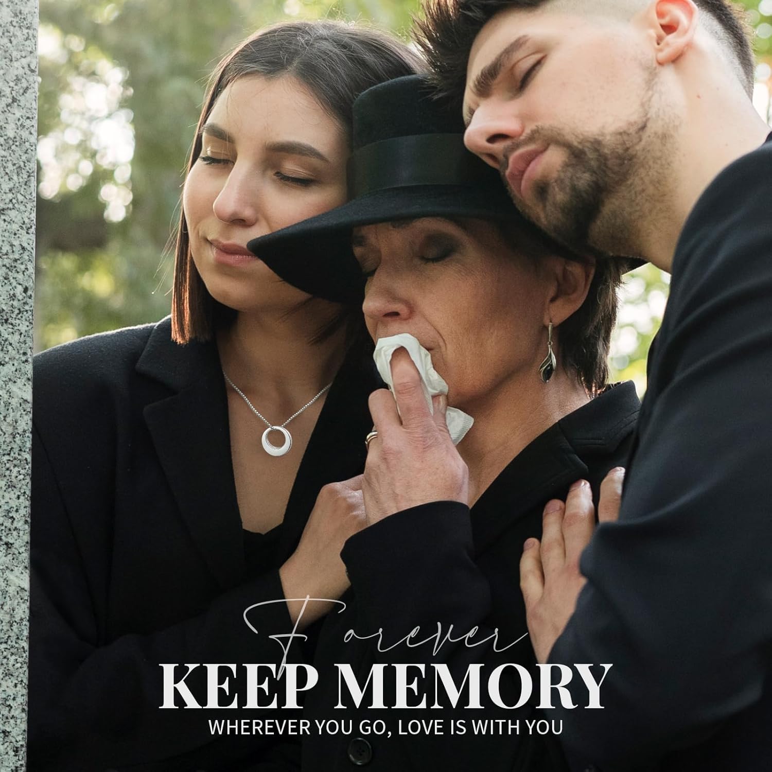 BEILIN Sterling Silver Circle of Life Eternity Memorial Urn Necklace Always with me Cremation Jewelry Pendant Necklaces for ashes - Image 6