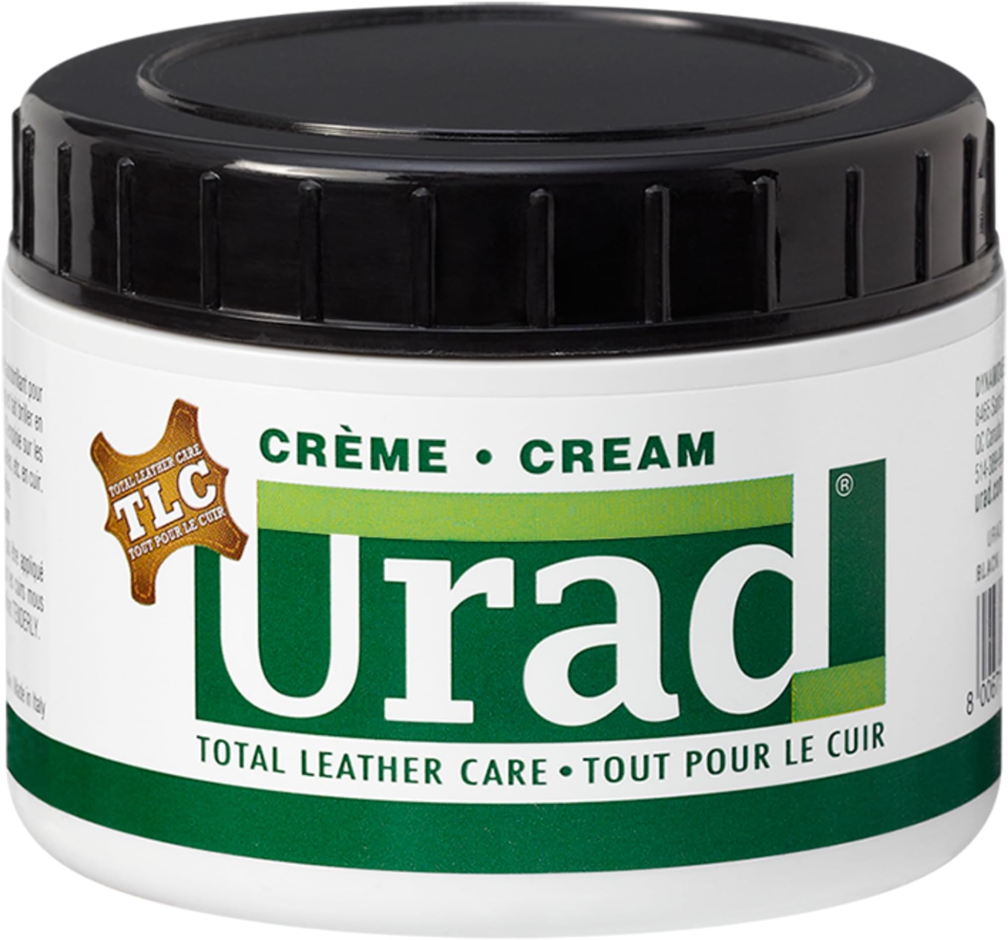 URAD Leather Conditioner 7oz (200g) Black – Premium Color-Restoring Leather Care for Shoes, Jackets, Bags, and Furniture