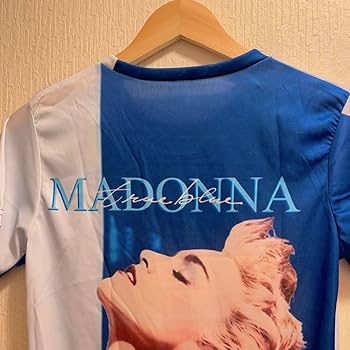 Amazon.co.jp: マドンナTシャツユニセックスsizeMトゥルーブルー