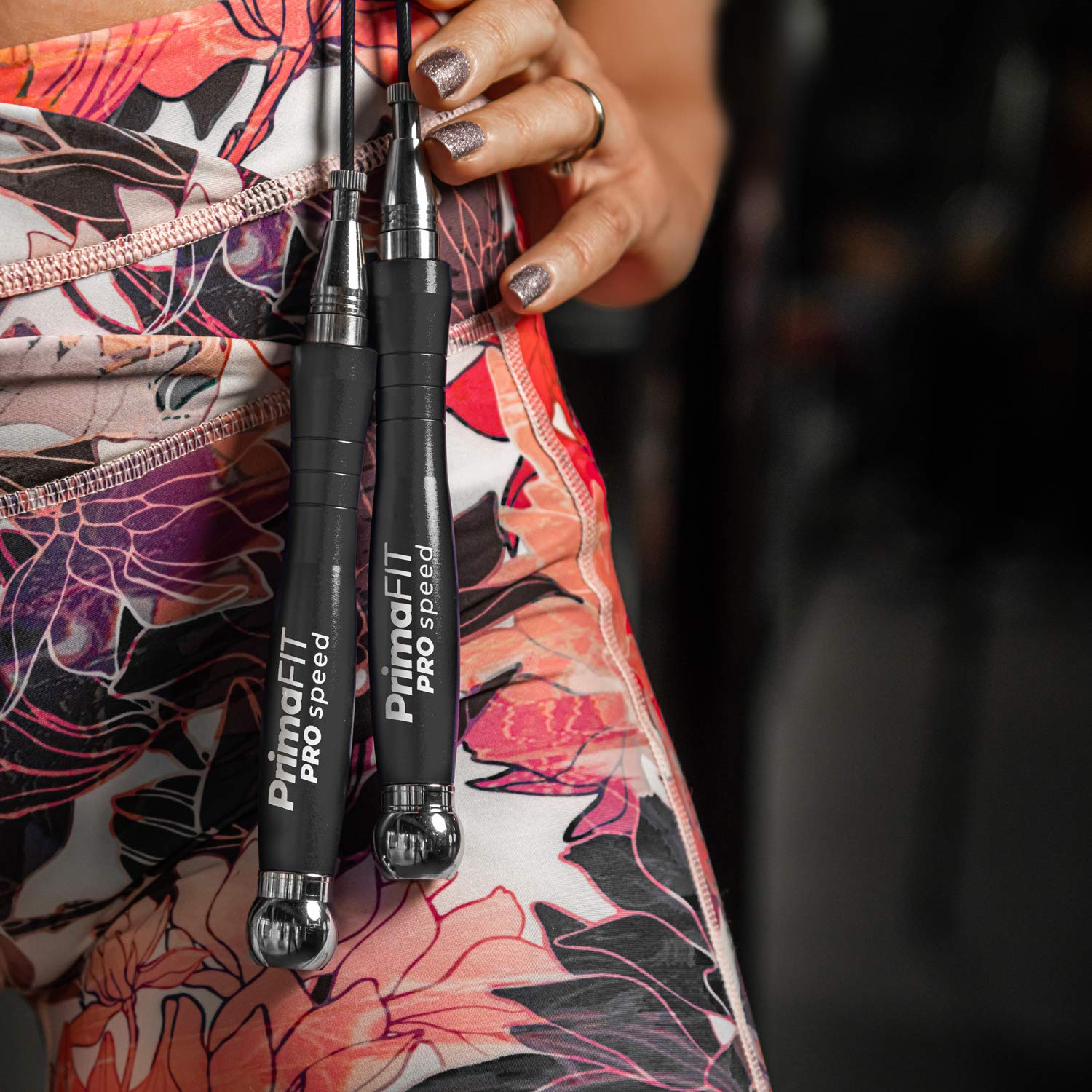 PrimaFIT Pro Speed skakanka dla dorosłych fitness dla mężczyzn i kobiet, obciążona skakanka, 3 m, regulowana, samoblokująca, aluminiowa, bokserska, siłownia, MMA, crossfit, trening, zapasowe,