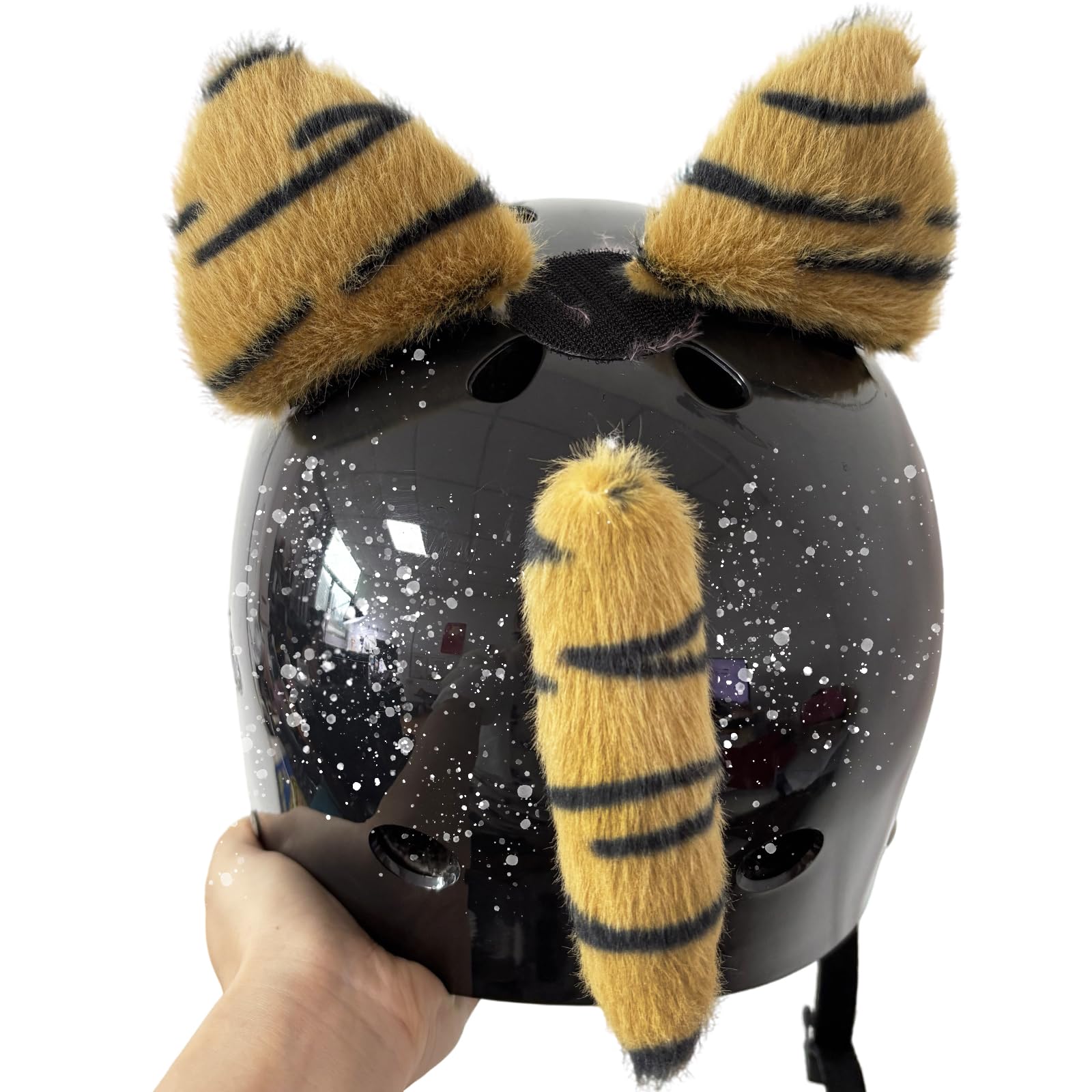 HHongJM Cute Ears for Helmet with Horns 3pcs Accessory for Motorcycle Bike Ski(Helmet Not Included)