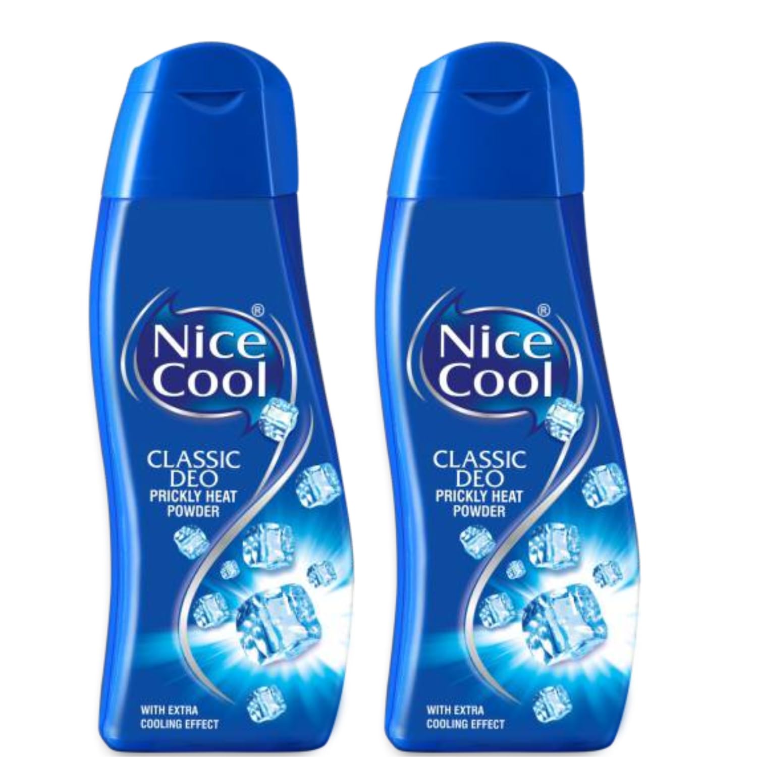 NICE COOL CLASSIC DEO POWDER COMBO (100GM X 2) - Refreshing | Summer Body Talcum | Expert Skin Solution | Absorbs Moisture & Prevents Odor | Get Relief from Skin Problems, Germ Expert