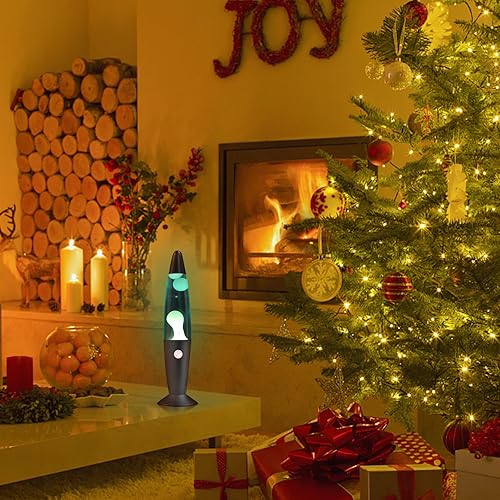 Miniatura 10 de Lámpara de movimiento líquido de magma verde con base negra, lámparas de estado de ánimo para adultos, niños y niños como luz nocturna, lámparas con