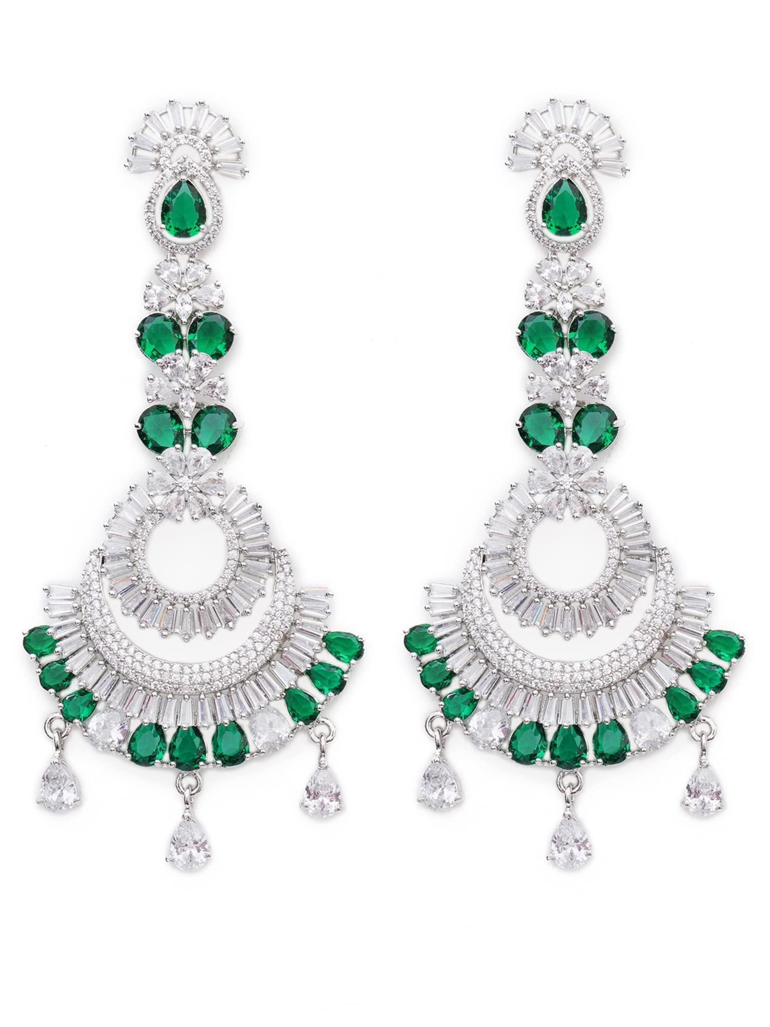 See full amazon price history chart for Karatcart Green American Diamond and CZ Studded Classic Dangler Earrings for Women Karatcart Green American Diamond and CZ Studded Classic Dangler Earrings for Women (B09NR9YBLV) Amazon Price History, Amazon Price Tracker