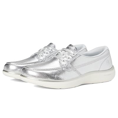 SKECHERS On The Go Flex Radiant Metallic Canvas Boat Shoe Women